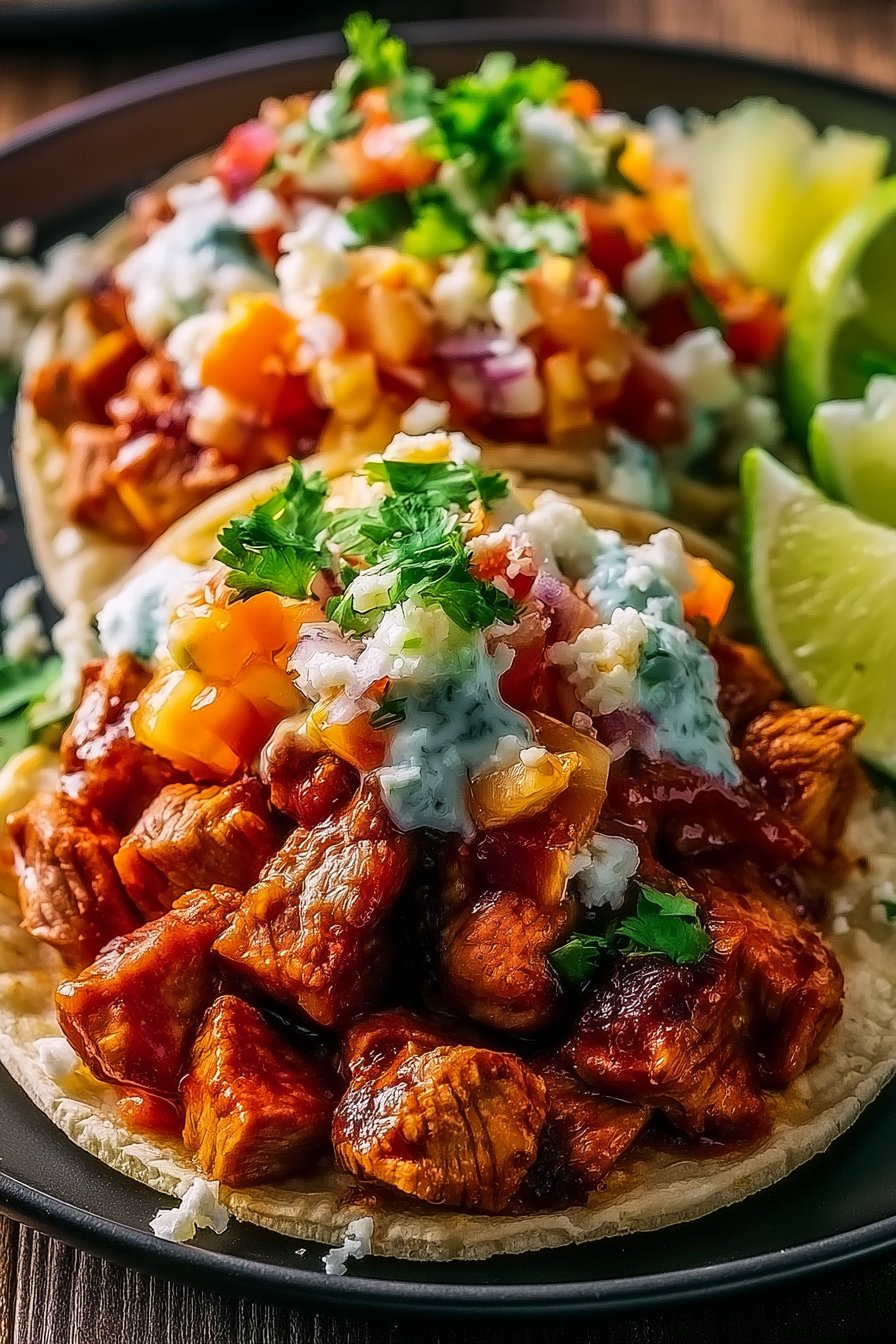Harissa Steak Tacos