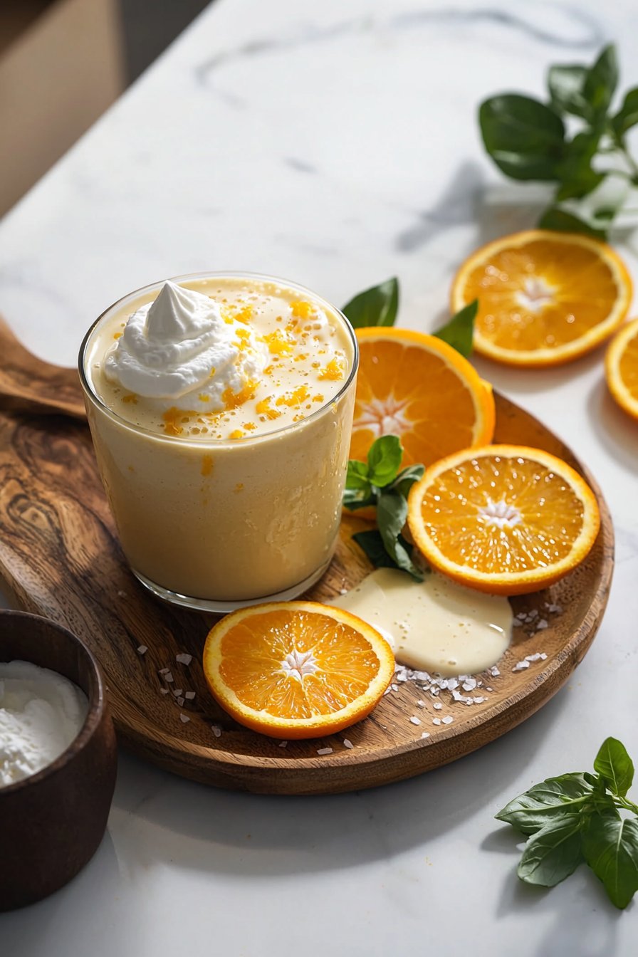 Orangencreme-Milchshake