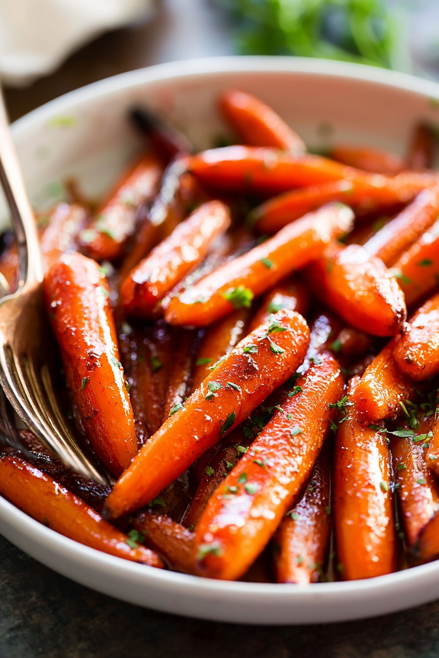 Oven Roasted Carrots with Maple Cinnamon