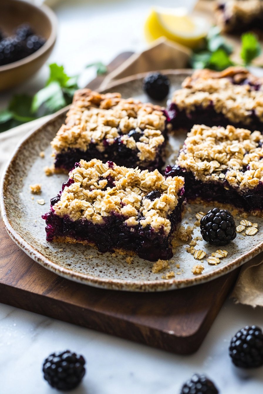 Blackberry Crumble Bars