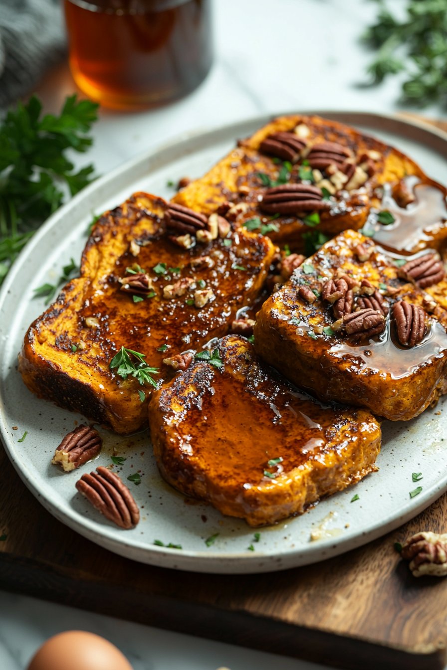 Pumpkin French Toast Bake