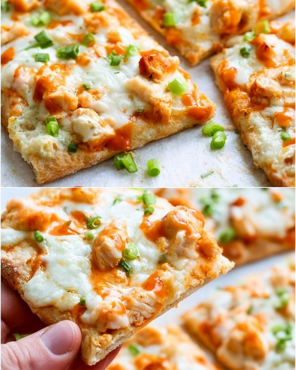 Protein-Packed Buffalo Chicken Flatbread