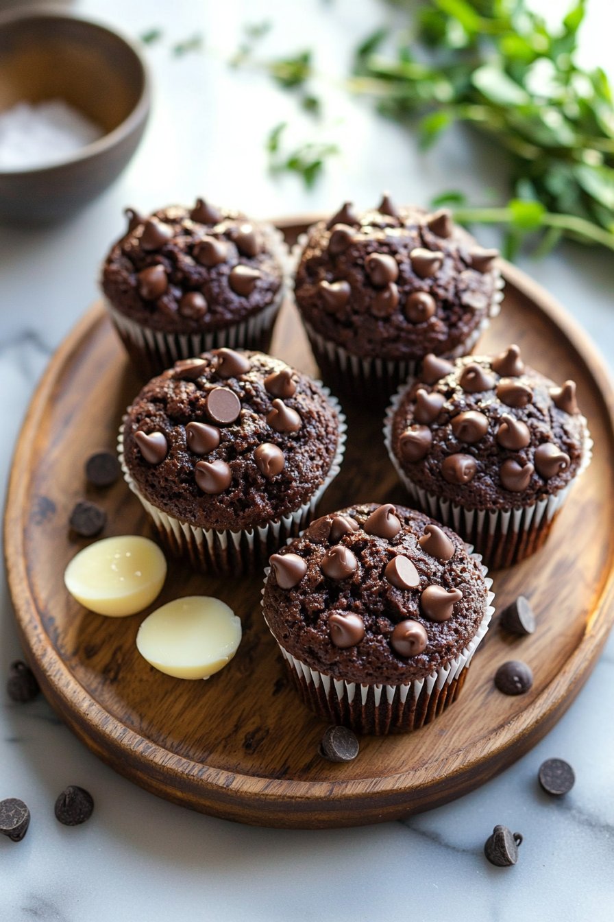 Ultimate Double Chocolate Chip Muffins