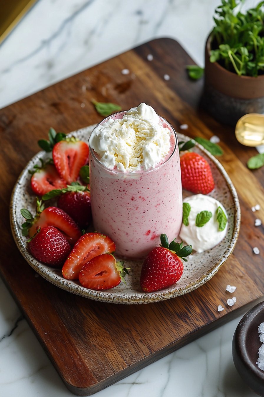 Strawberry Milkshake Smoothie