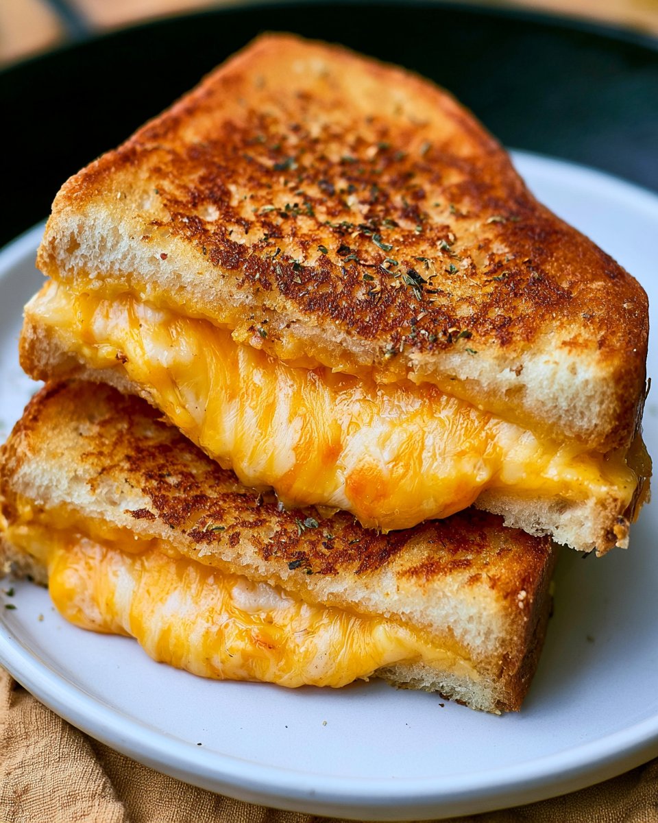 One Pan Grilled Cheese Sandwich