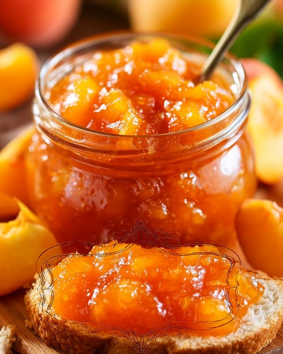 Homemade Peach Jam Recipe (Water Bath Canning)