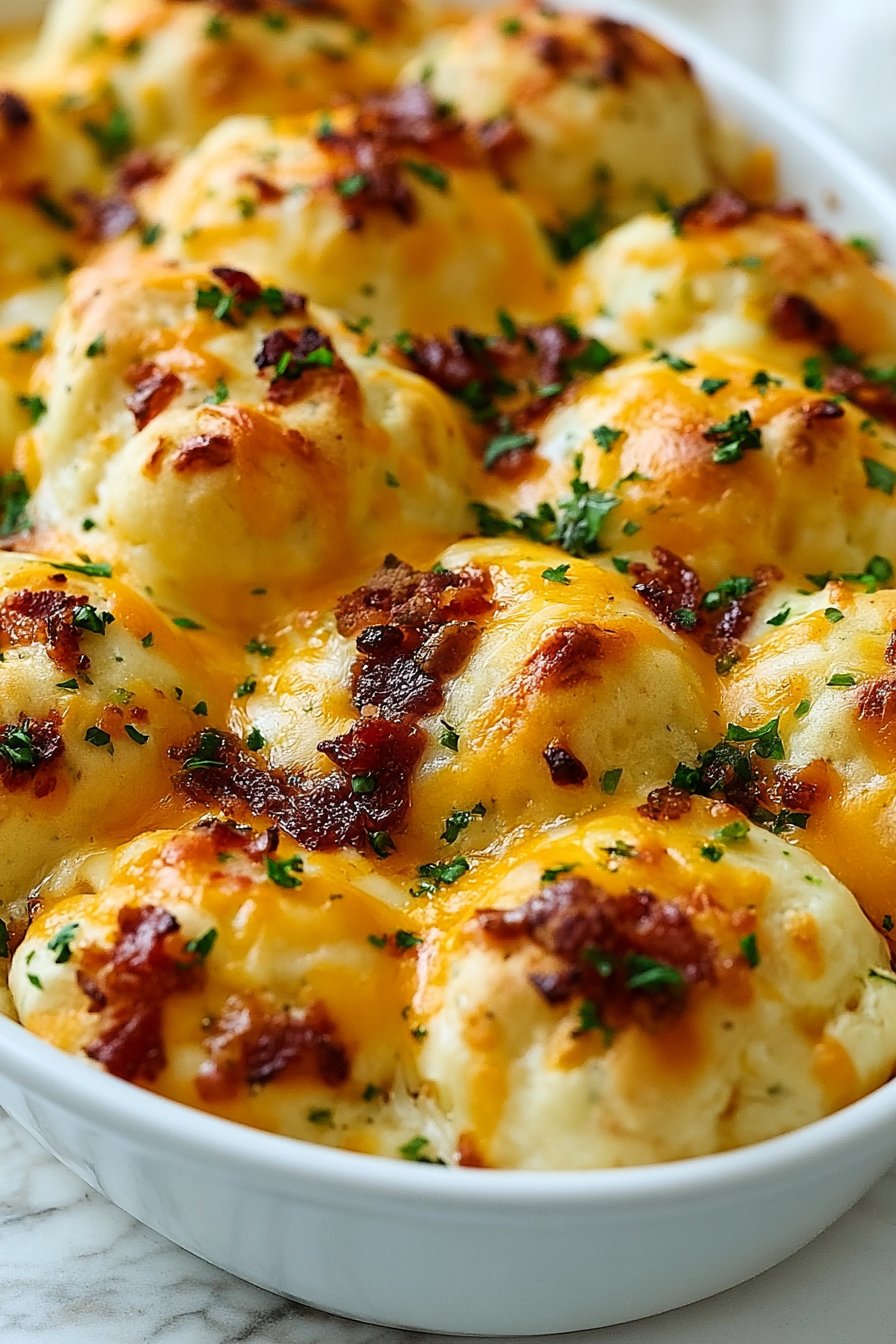 Chicken Bubble Biscuit Bake Casserole