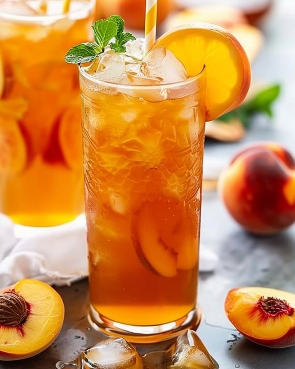 Southern Fresh Peach Sweet Tea