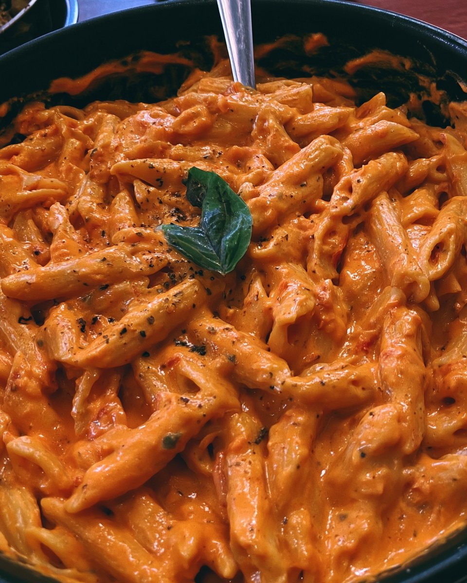 Creamy Tomato Penne in Cream Sauce