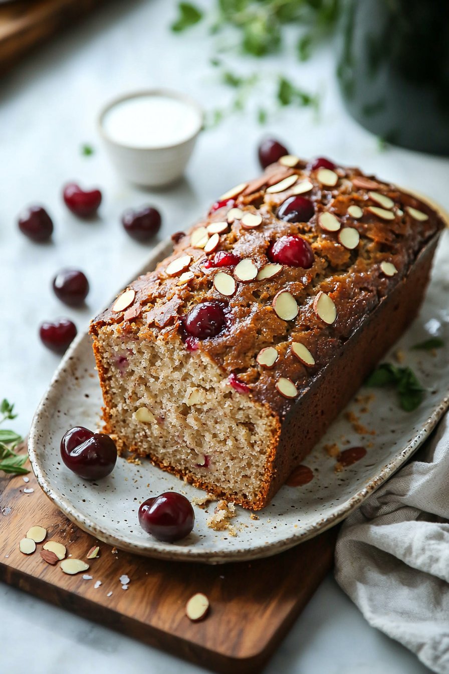 Cherry Almond Loaf Bread