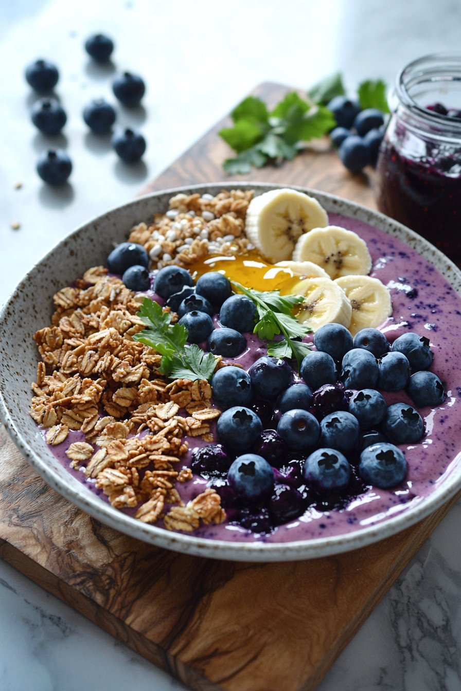 Blue Berry Smoothie Bowl