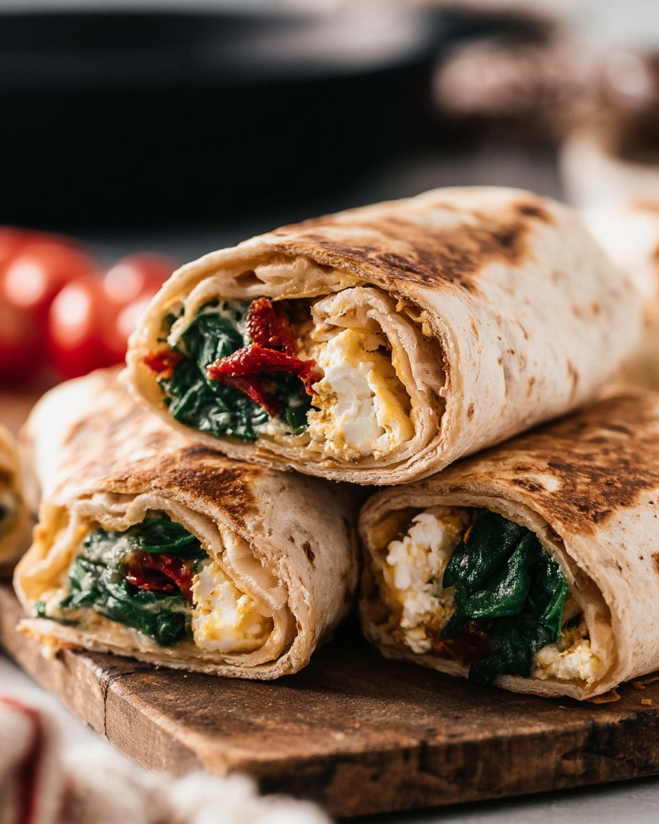 Meal Prep Breakfast Spinach Feta Wraps (Starbucks Copycat)
