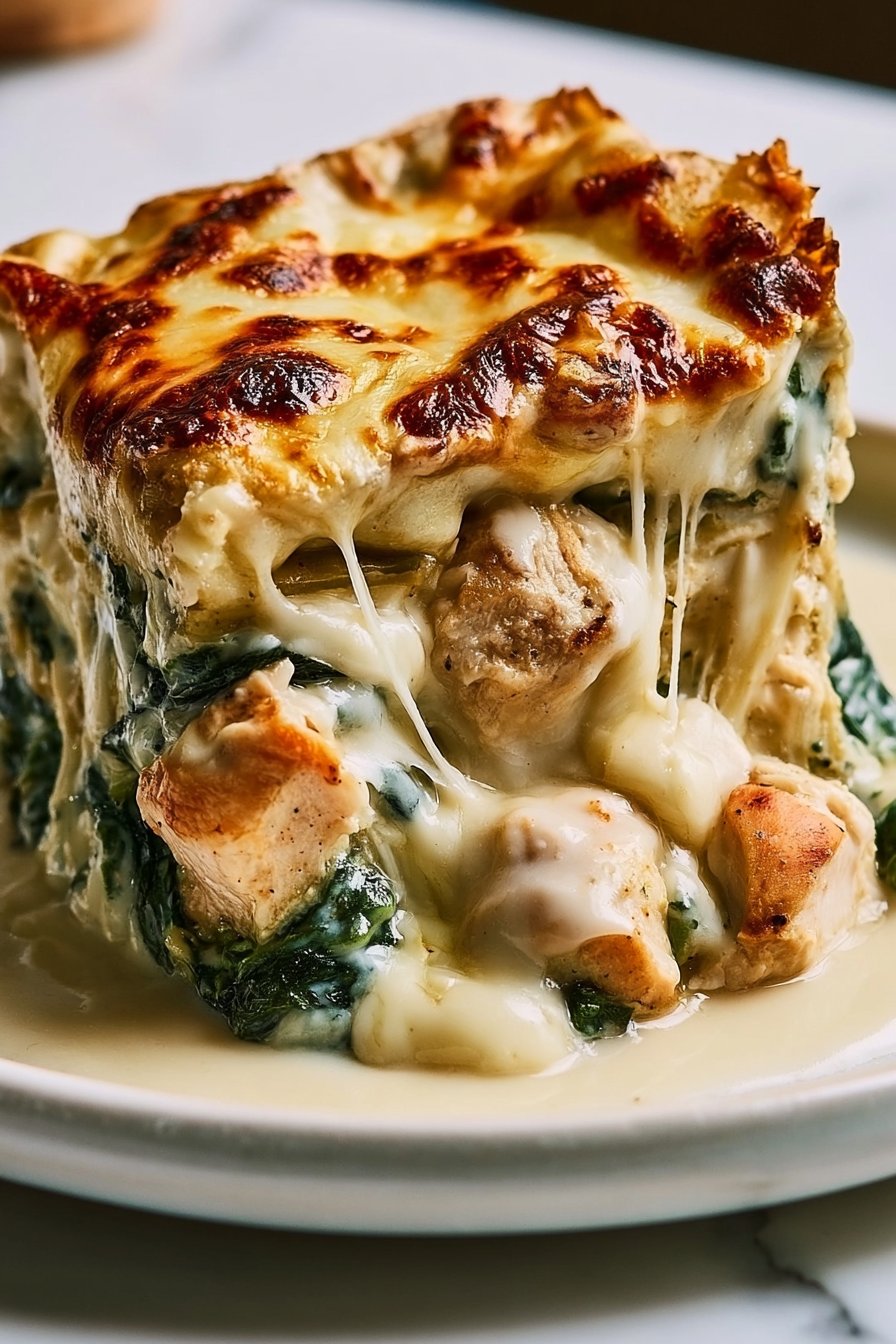 Spinach Artichoke Chicken Casserole That Is Protein Packed