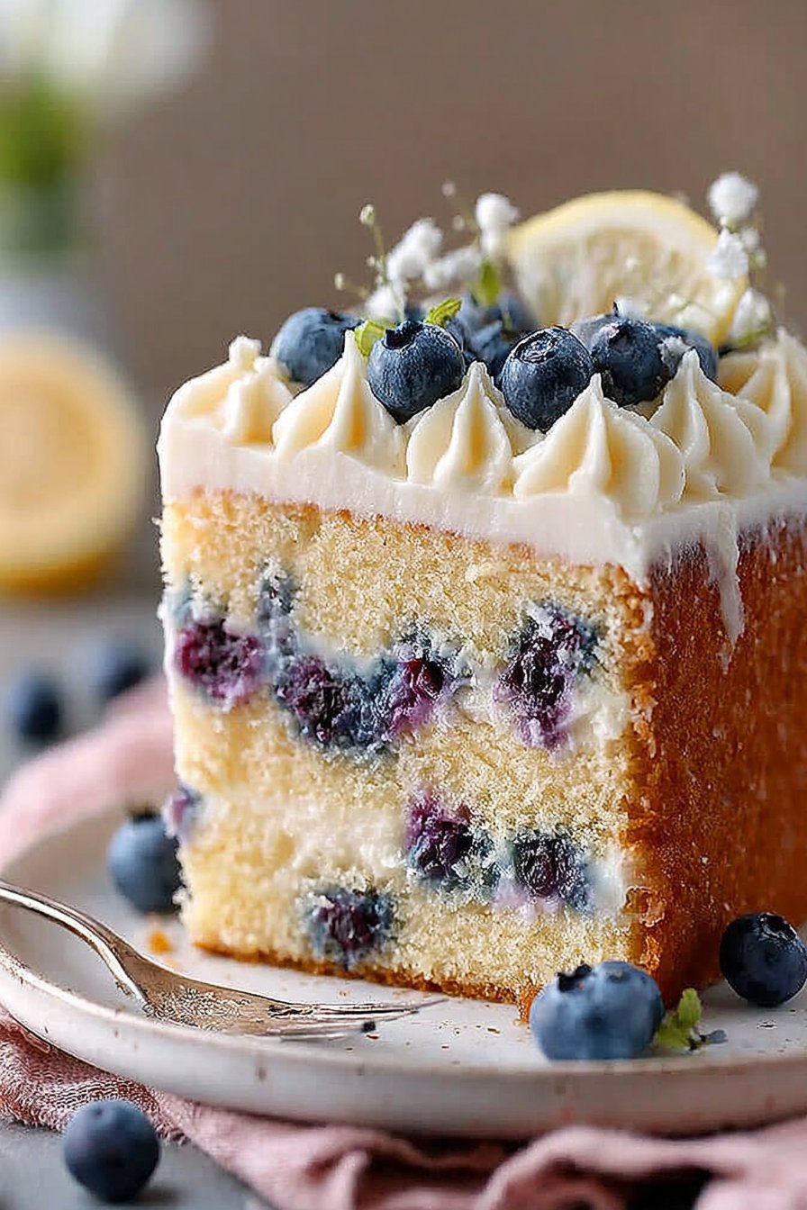 Simple Blueberry Lemon Cake