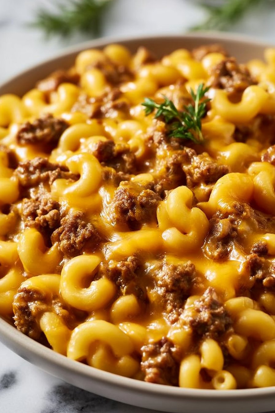 Cheesy Hamburger Helper