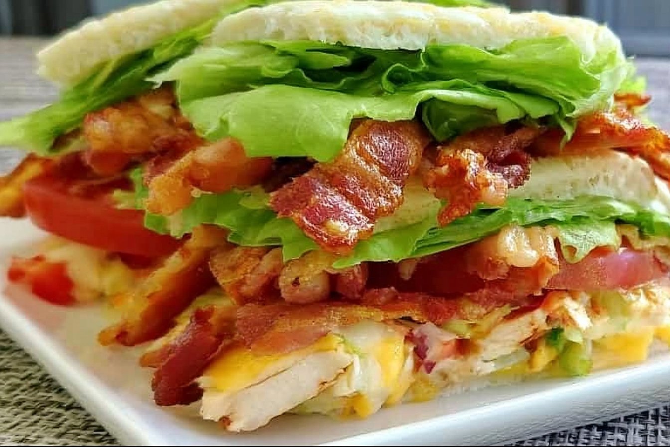 Keto & Low Carb Chicken Club Sandwich