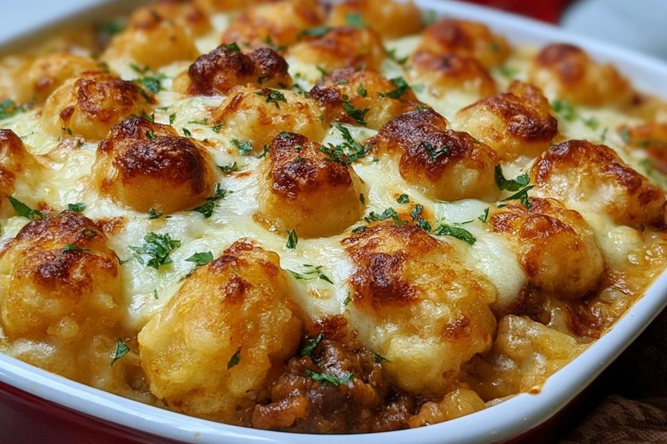 Gluten-Free Skillet Tater Tot Casserole Easy One-Pot Dinner