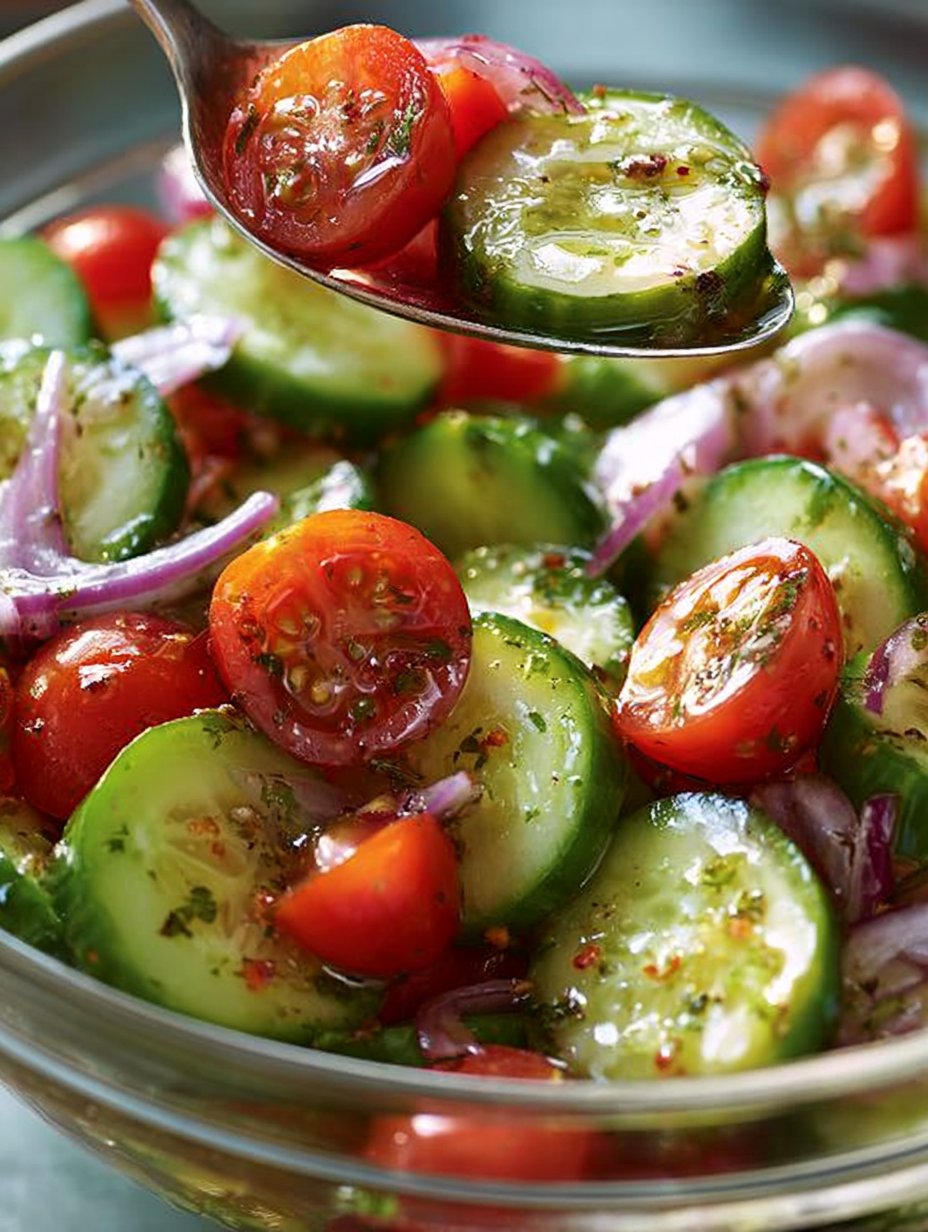 Ensalada de Pepino y Tomate