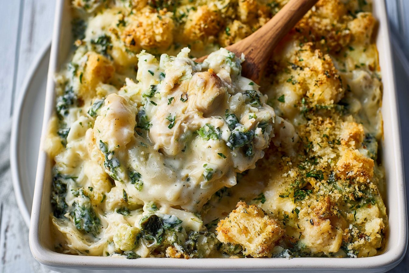 Chicken Caesar Casserole