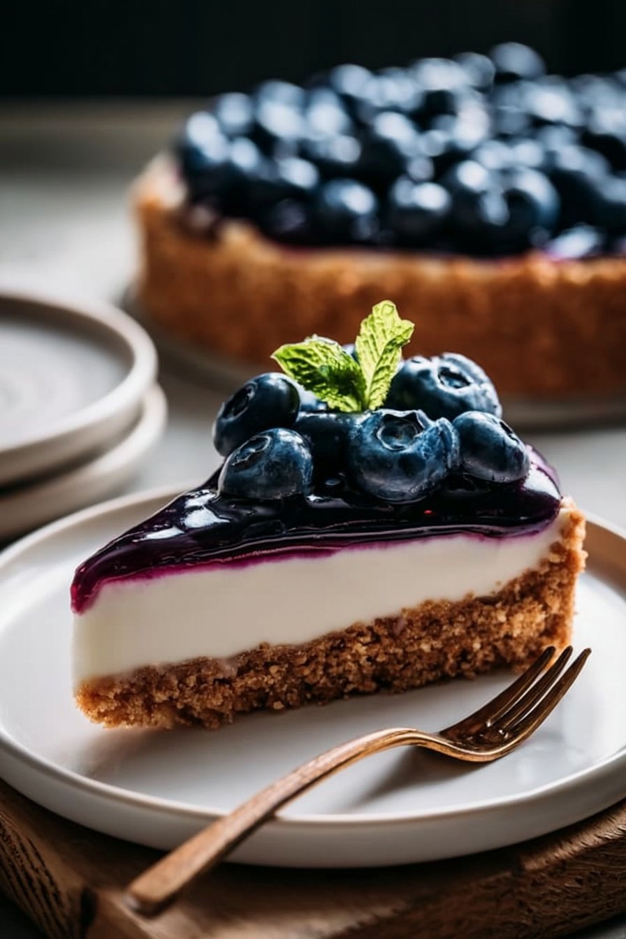 No-Bake Blueberry Cheesecake – Easy Summer Dessert