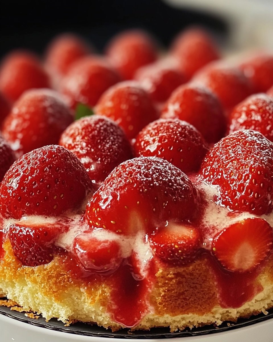 Erdbeerkuchen aus dem Airfryer