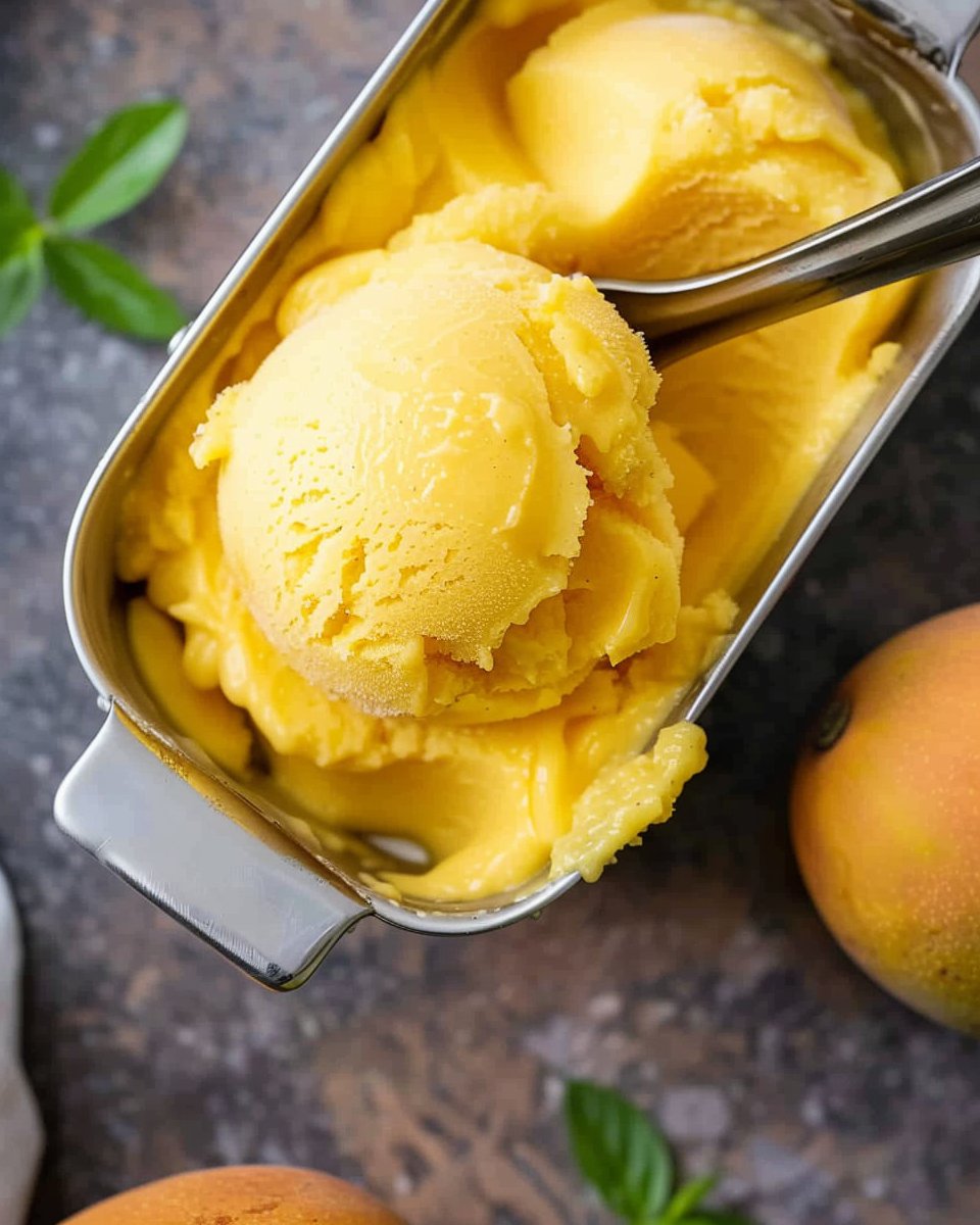Easy Mango Sorbet
