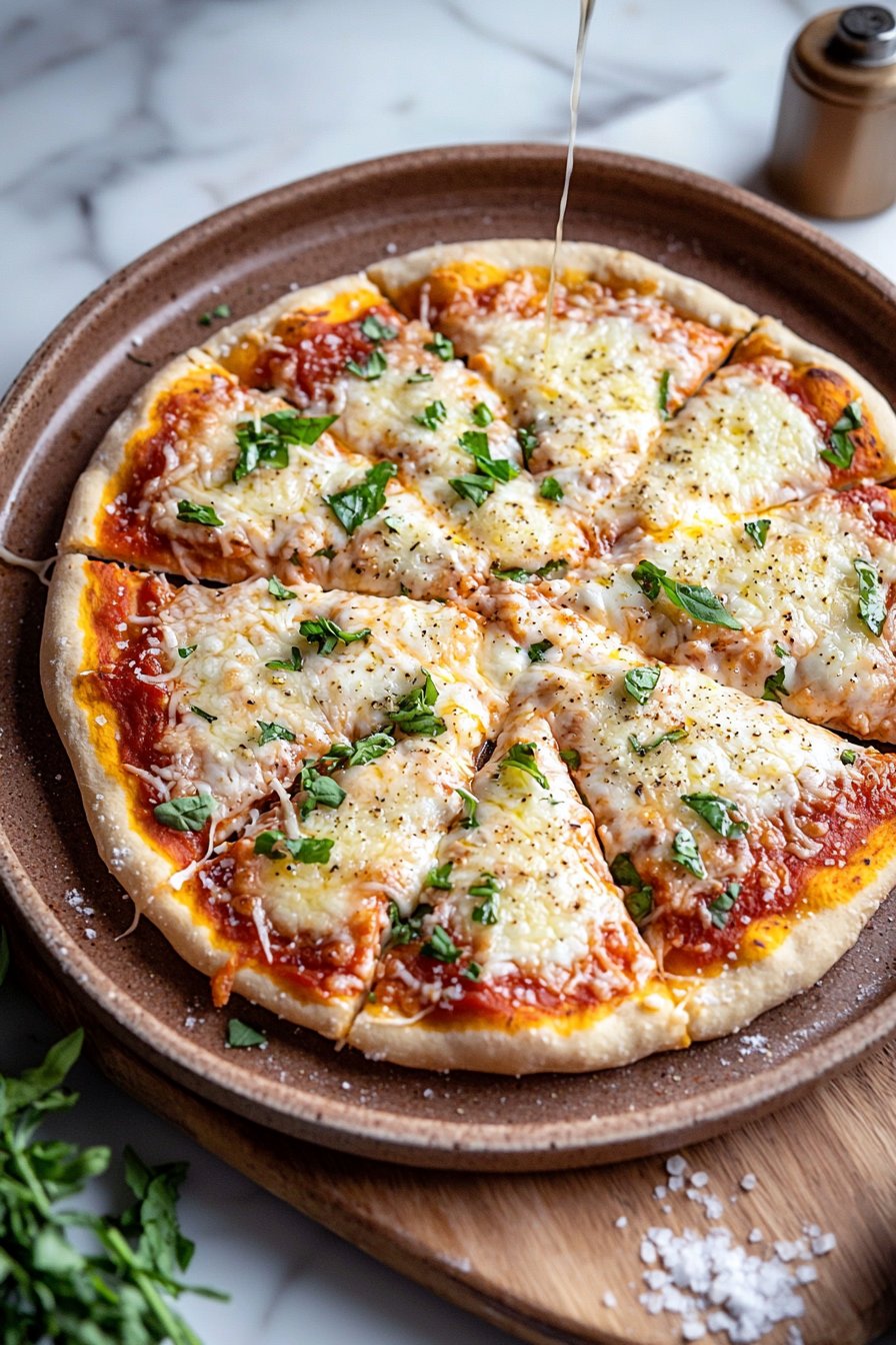 Air Fryer Cheese Pizza