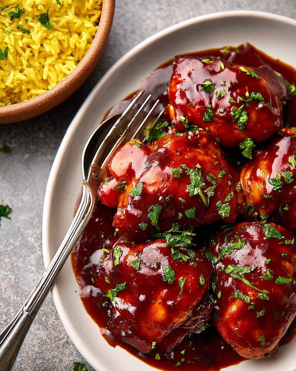 Crockpot BBQ Chicken Thighs