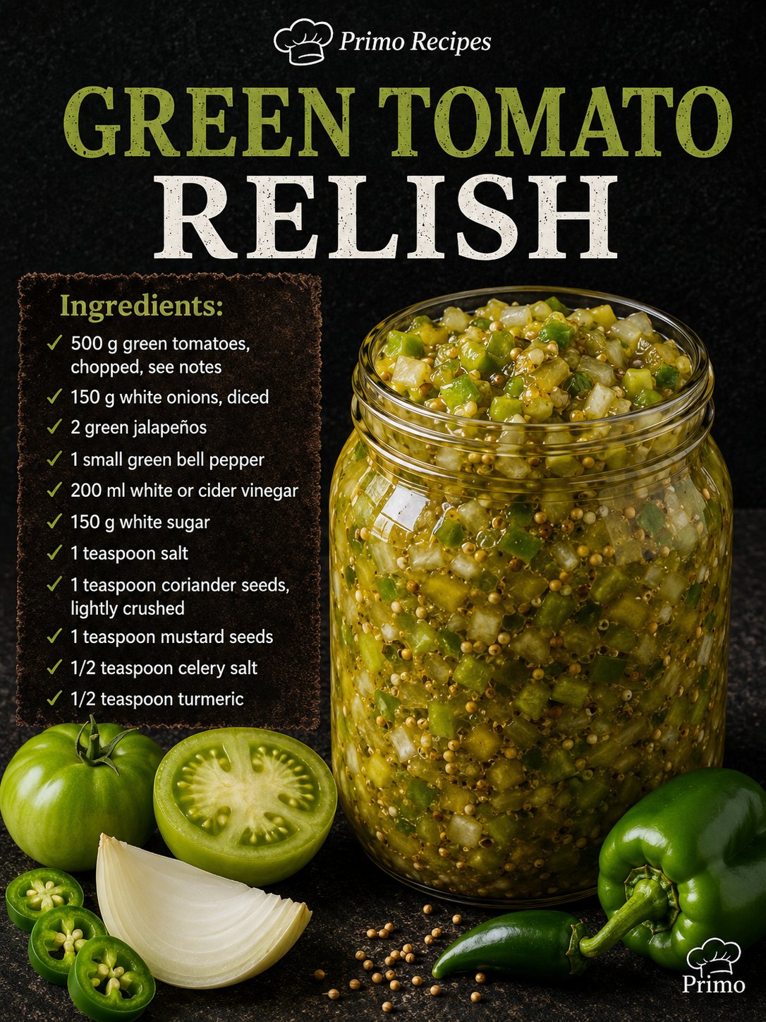 Easy Green Tomato Relish