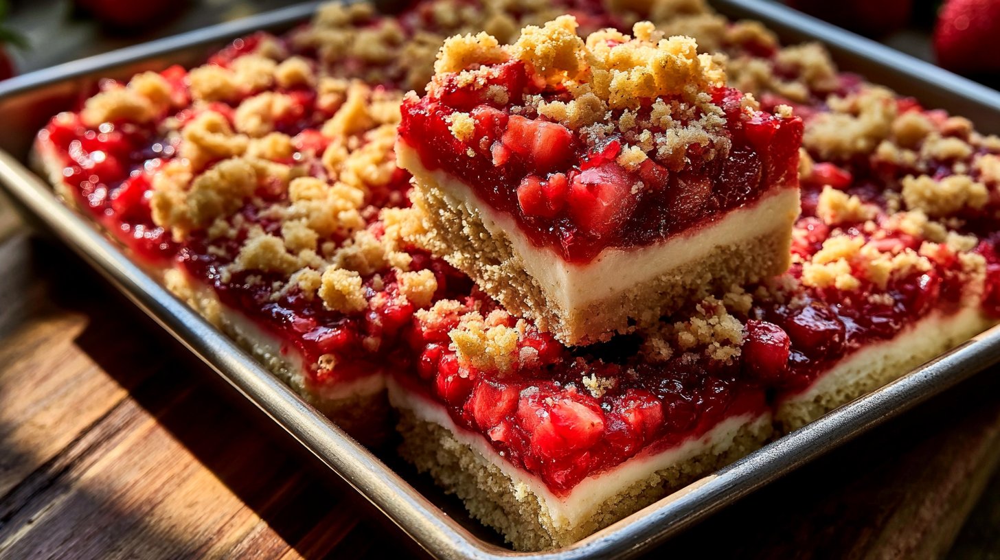 Heavenly Strawberry Cheesecake Bars 1 Heavenly Strawberry Cheesecake Bars