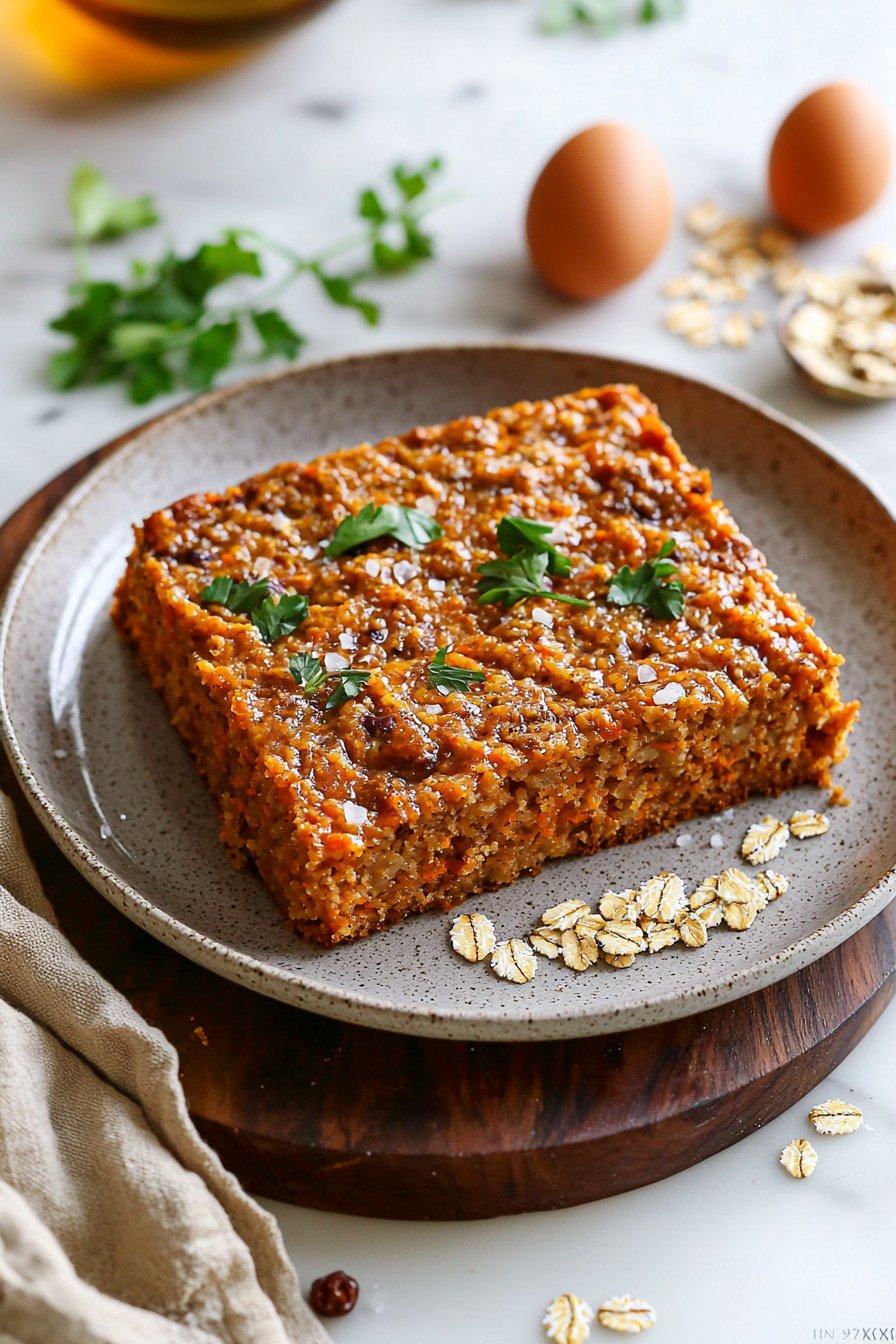 Flourless Oatmeal Carrot Cake