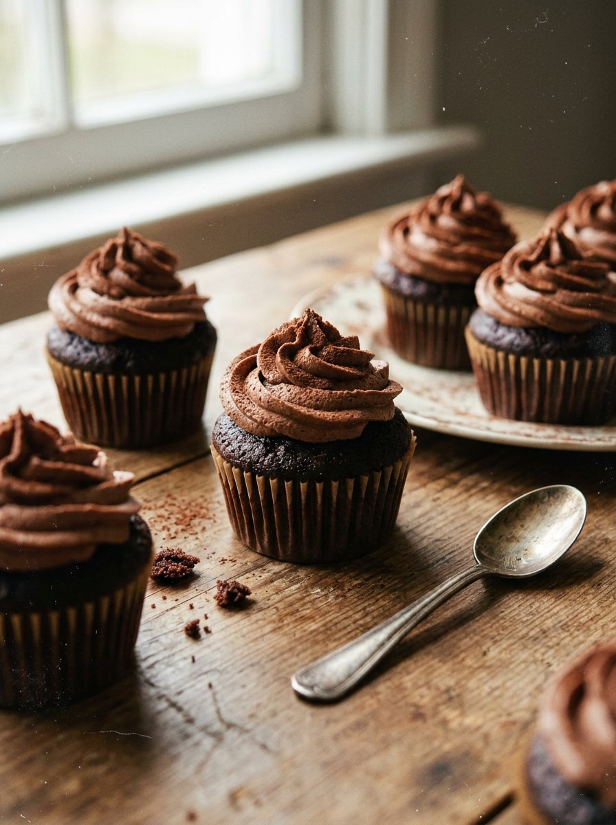 Decadent Homemade Moist Chocolate Cupcakes