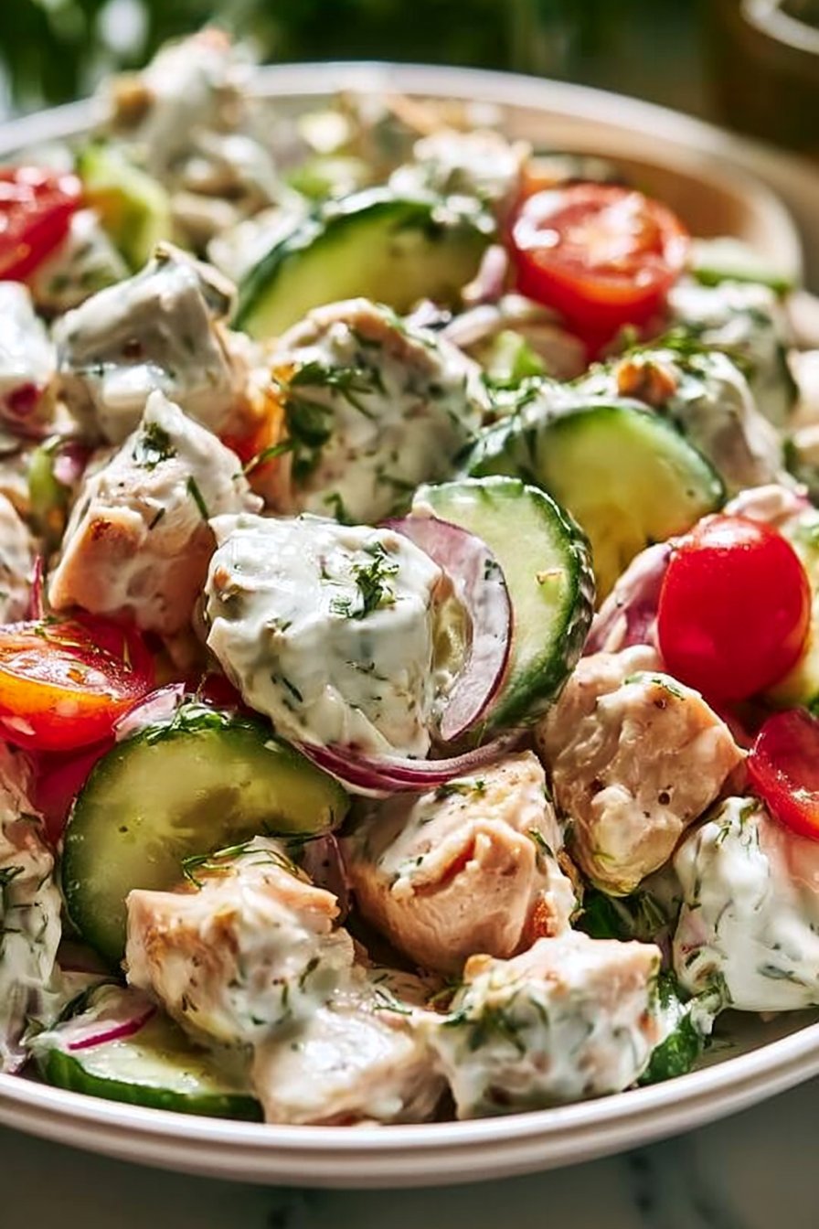 Delicious Tzatziki Chicken Salad