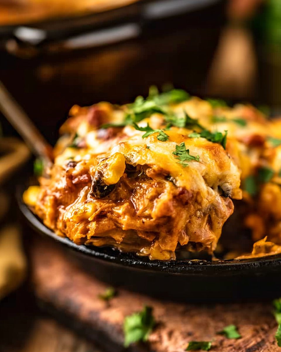 Crockpot Chicken Enchiladas Casserole Recipe