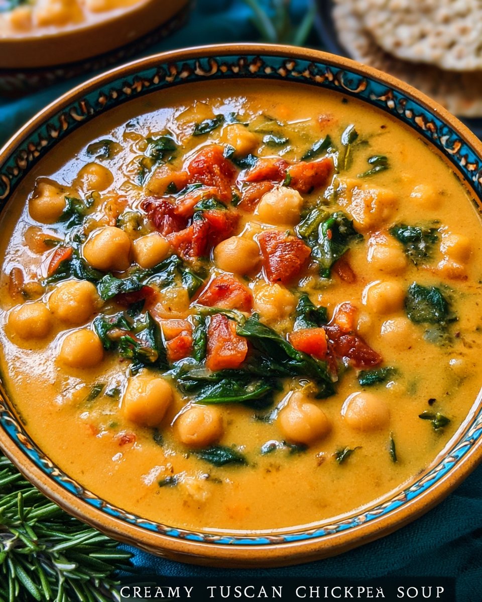 Creamy Tuscan Chickpea Soup