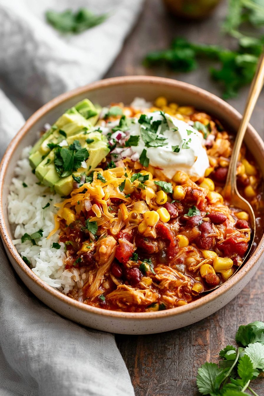 Crock Pot Chicken Taco Chili