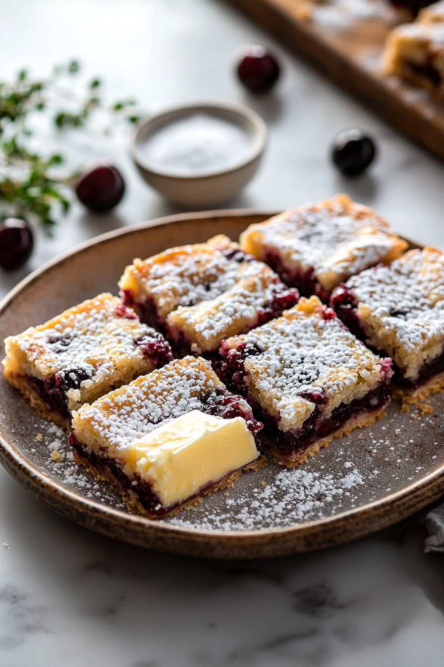 Buttery Cherry Dessert Bars