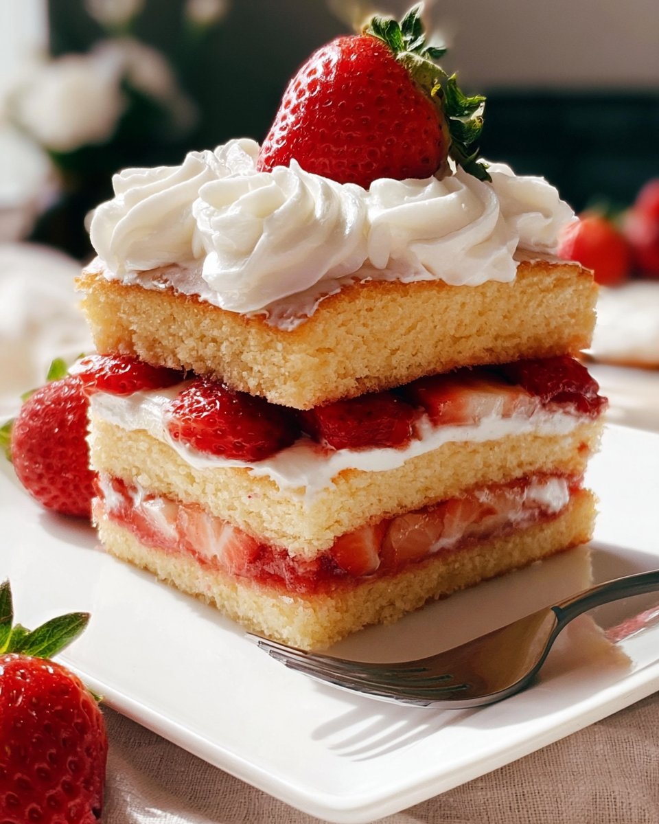 Strawberry Shortcake Layer Cake