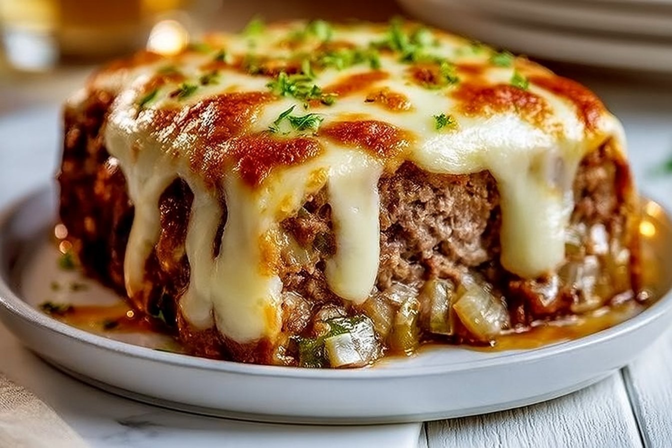 Philly Cheesesteak Meatloaf