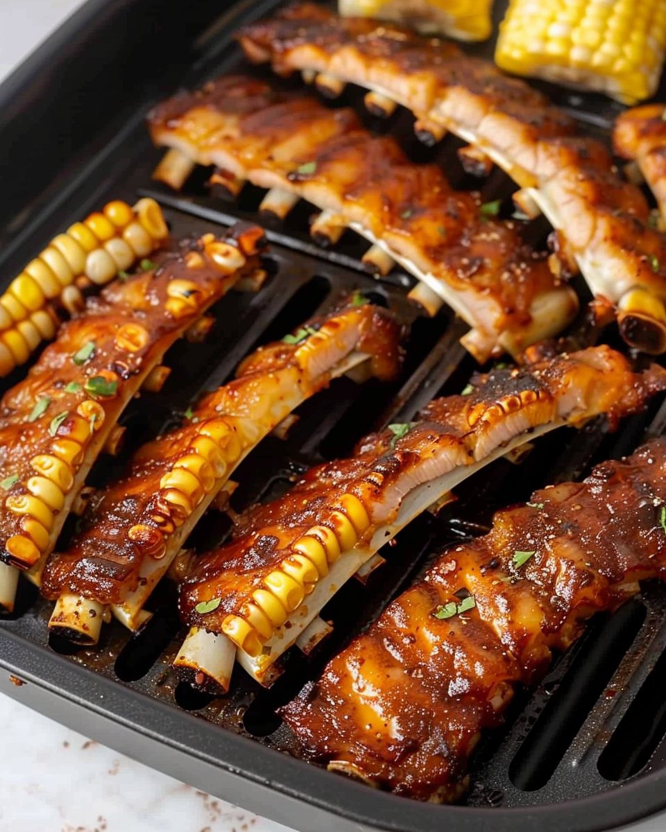 Air Fryer Corn Ribs