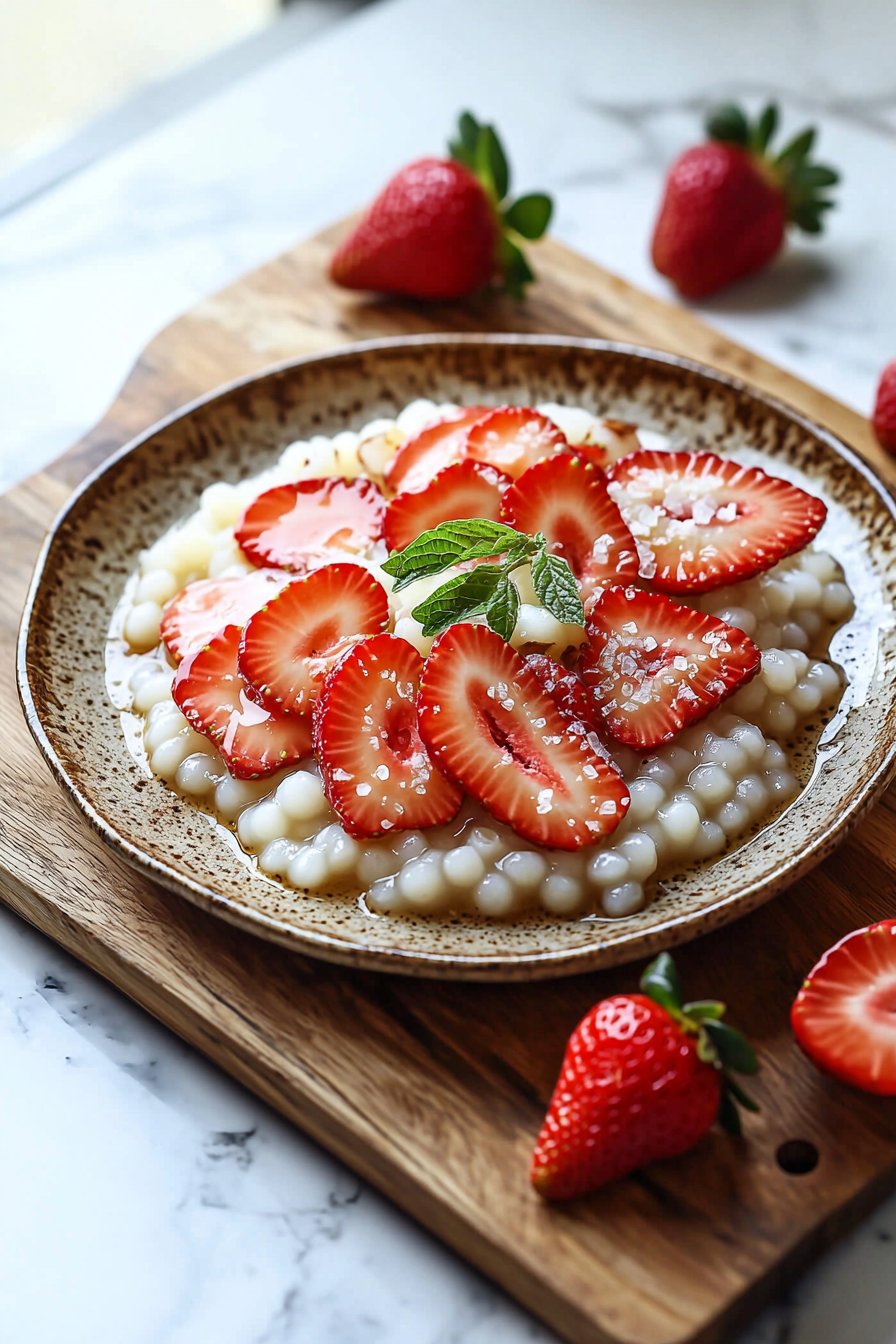 Strawberry Sago Dessert