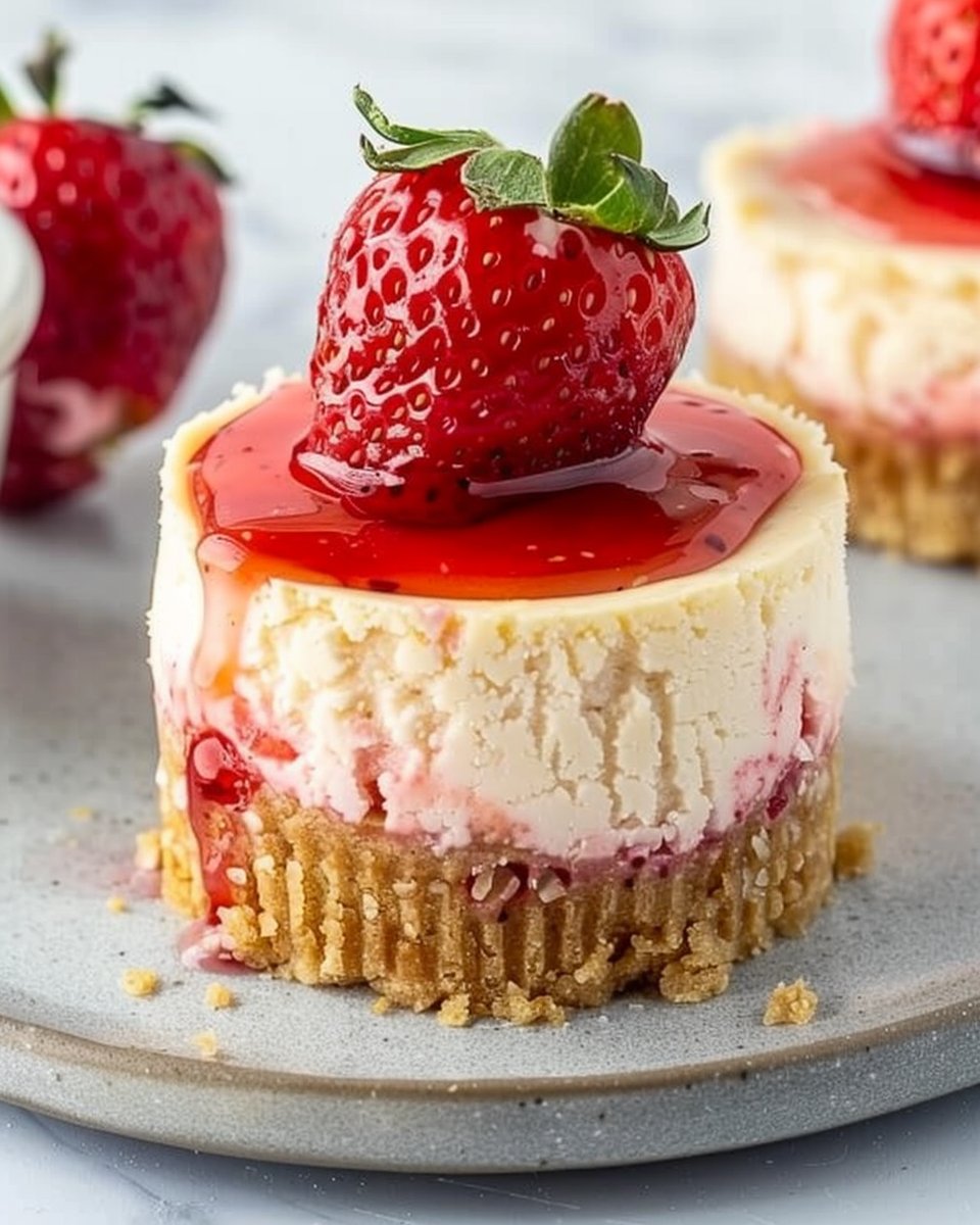 Mini Strawberry Cheesecake