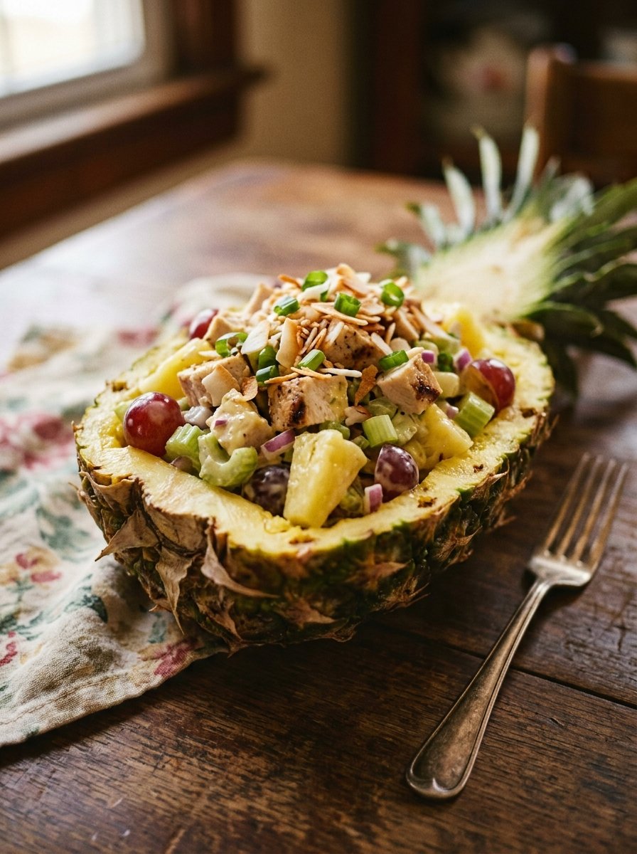 Irresistible Pina Colada Chicken Salad