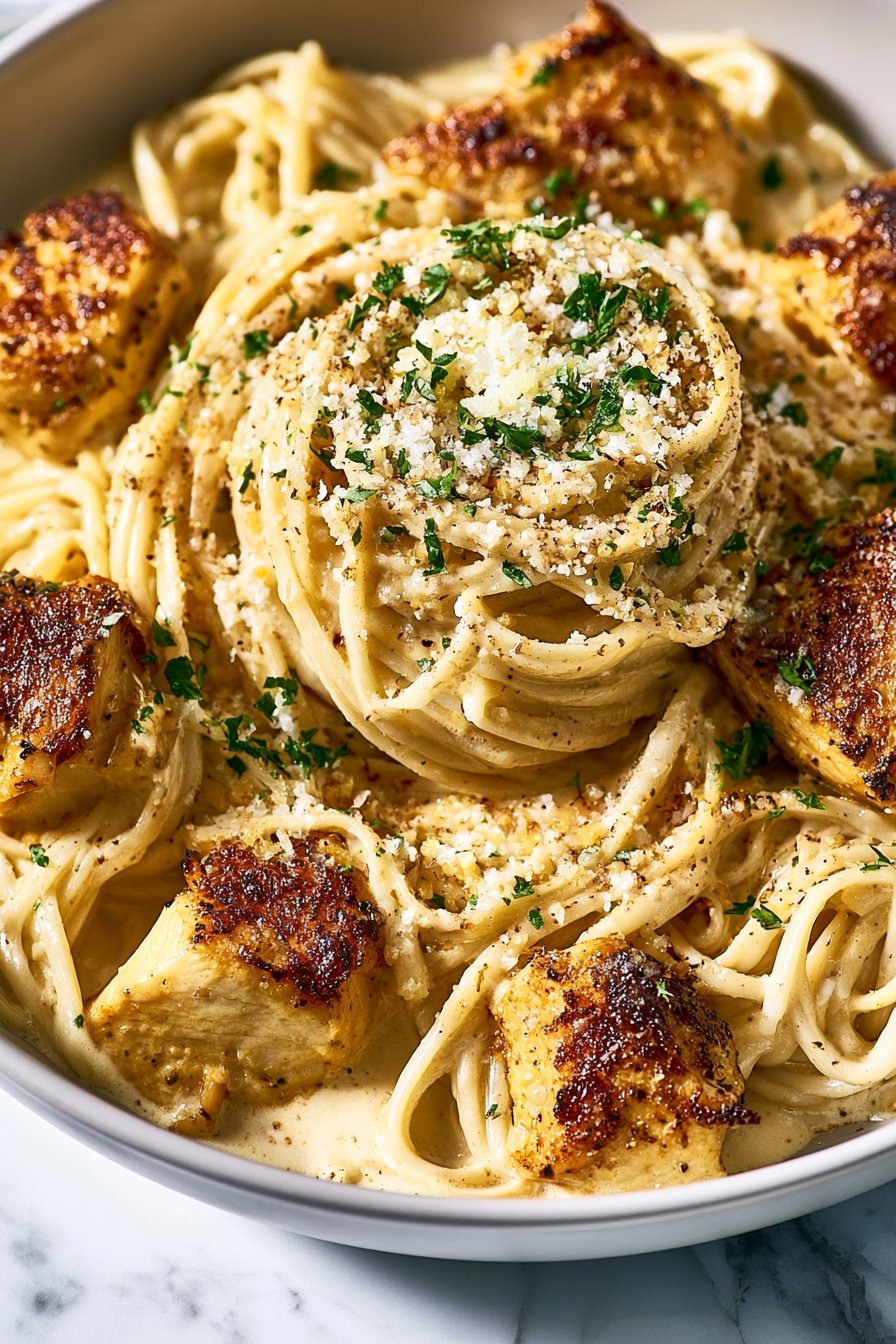 Quick and Easy Chicken Fettuccine Alfredo