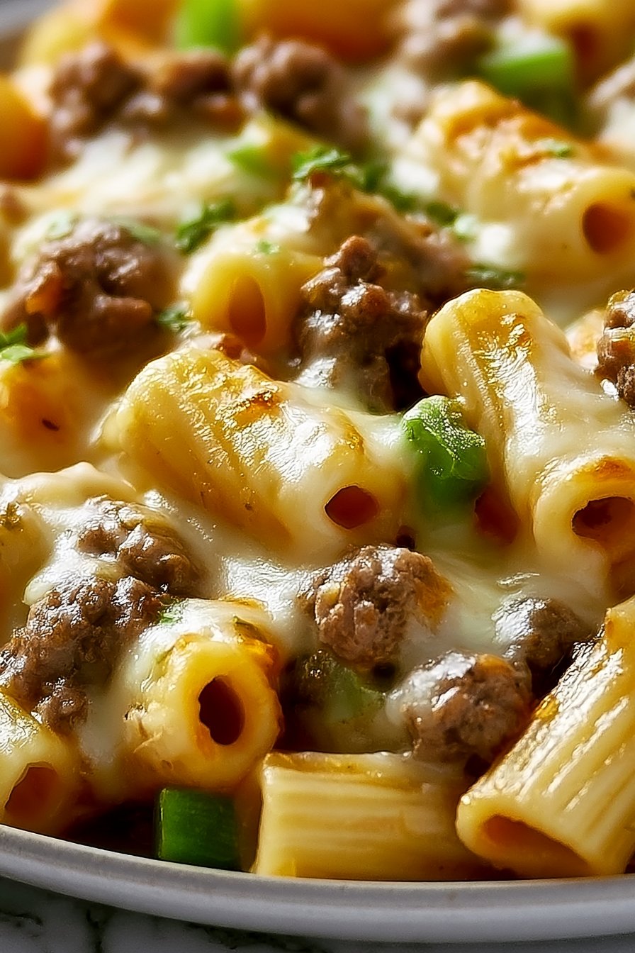 Philly Cheese Steak Pasta