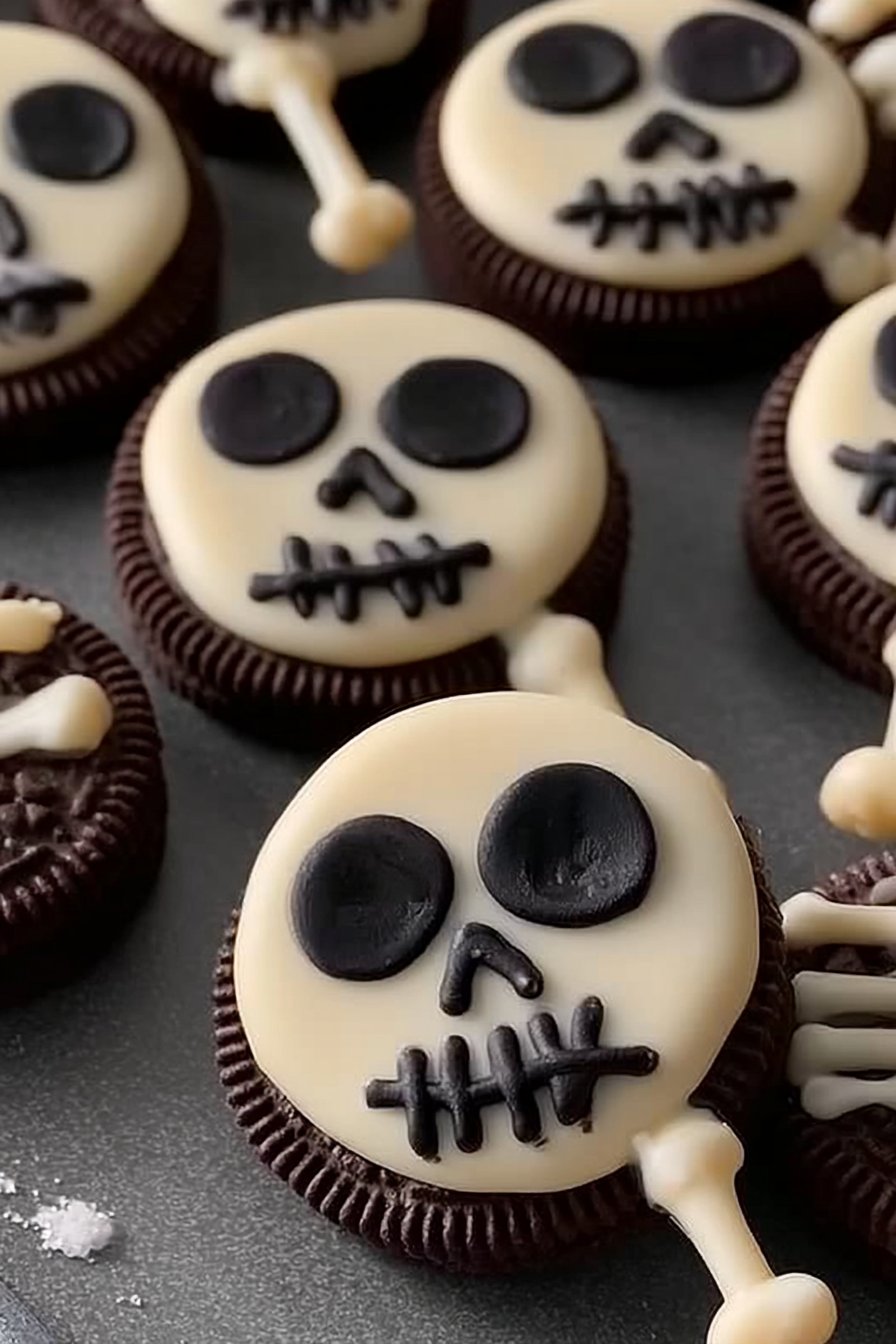 Crispy 30-Minute Copycat Skeleton Oreo Cookies