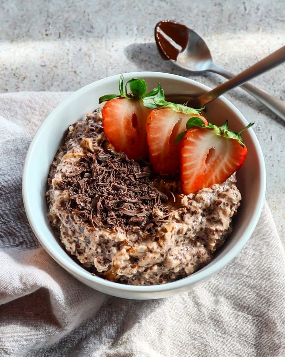 Chocolate Peanut Butter Overnight Oats