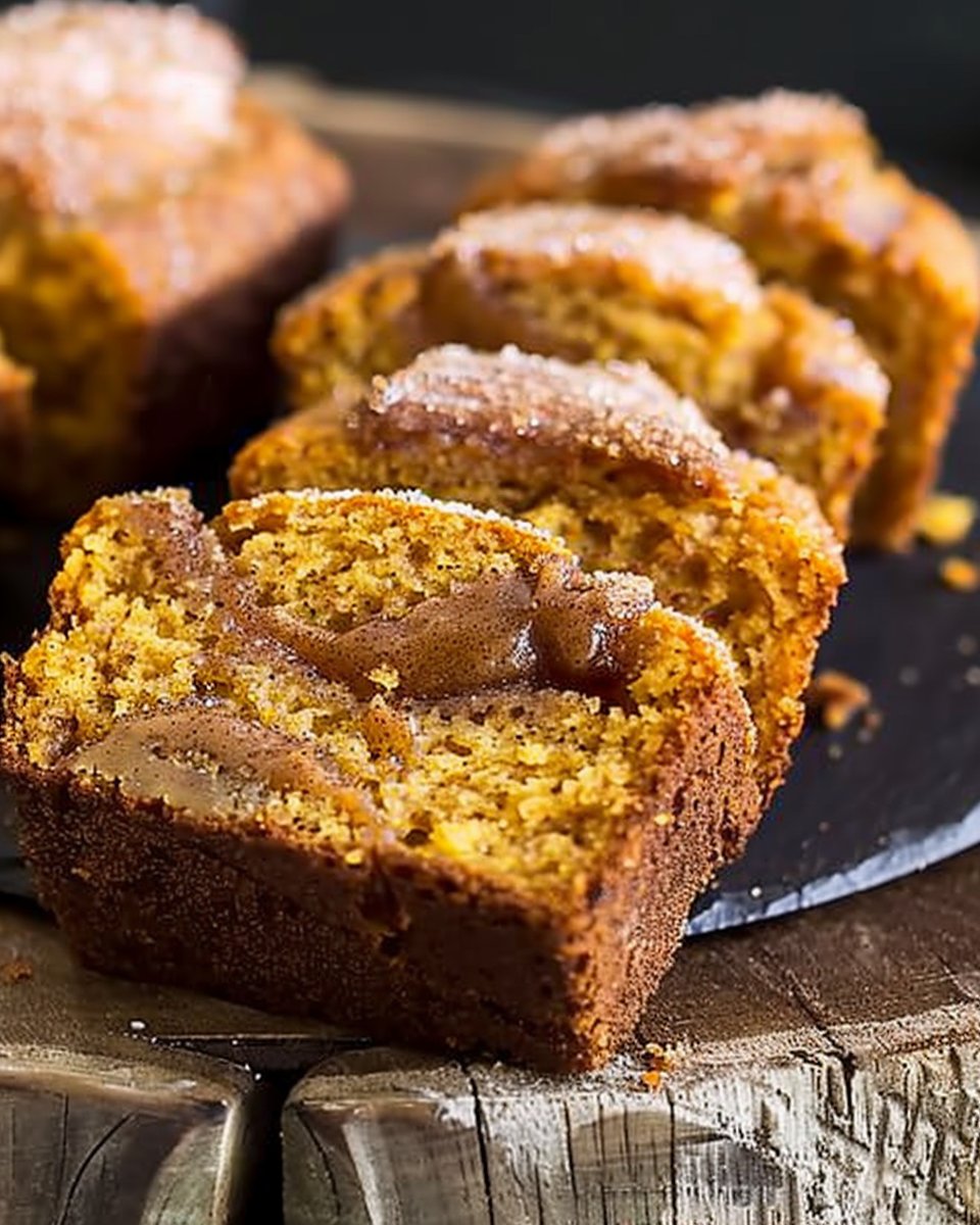 Cinnamon Swirl Pumpkin Bread Minis