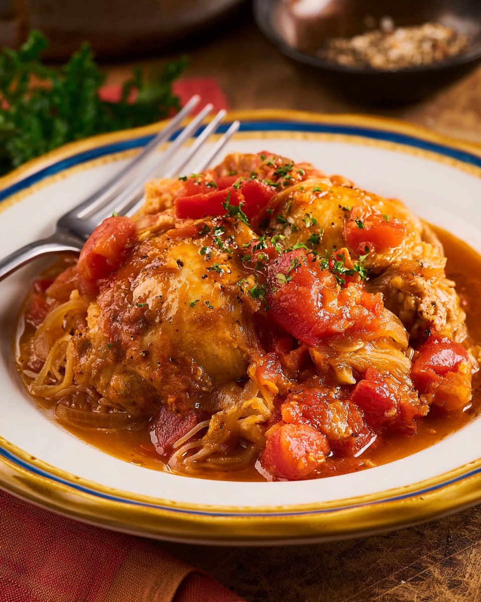 Slow Cooker Chicken Cacciatore