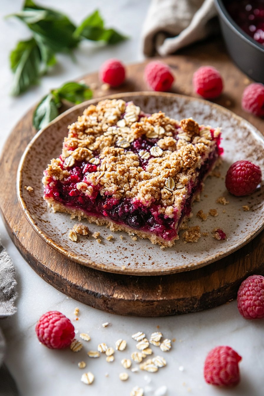 Raspberry Crumble Bars
